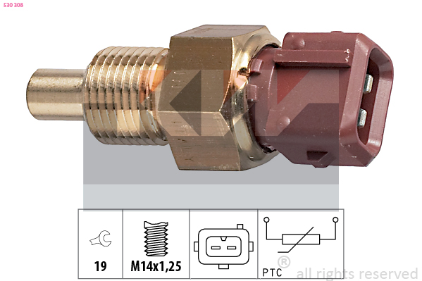 Senzor,temperatura lichid de racire 530 308 KW
